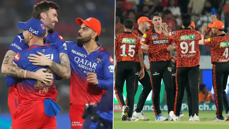 सनराइजर्स हैदराबाद(SRH) की बाजी रॉयल चैलेंजर्स बेंगलुरु(RCB) पर पडी भारी