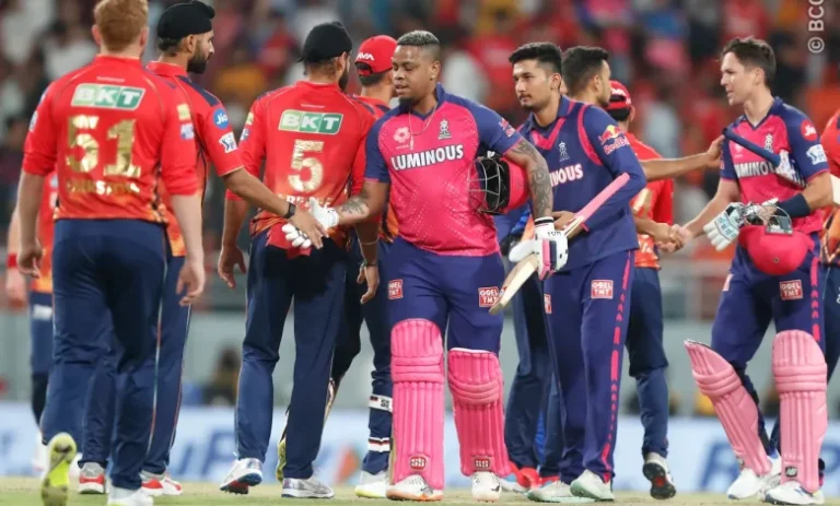 IPL – 2024 ,13 april 2024 राजस्थान रॉयल्स (RR) की बाजी पंजाब किंग्स (PBSK) पर पडी भारी ।