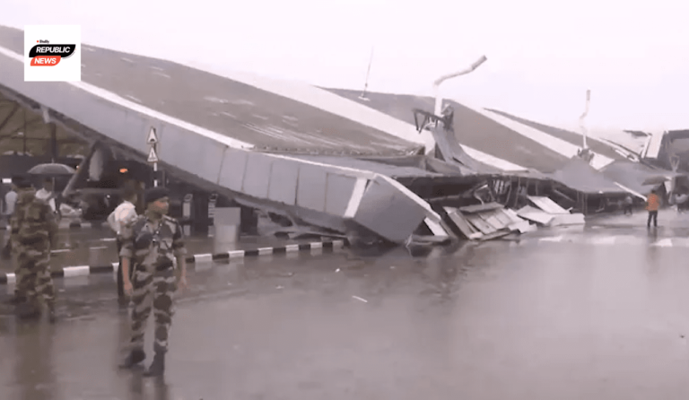roof collapses at delhi airport 's terminal-1