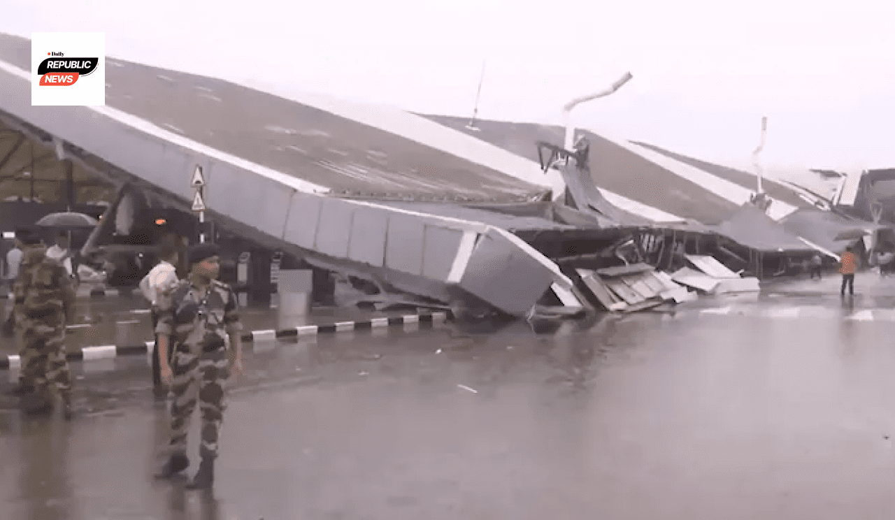 roof collapses at delhi airport 's terminal-1