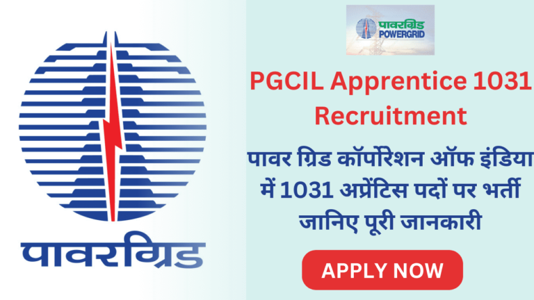 PGCIL Apprentice 1031 Recruitment