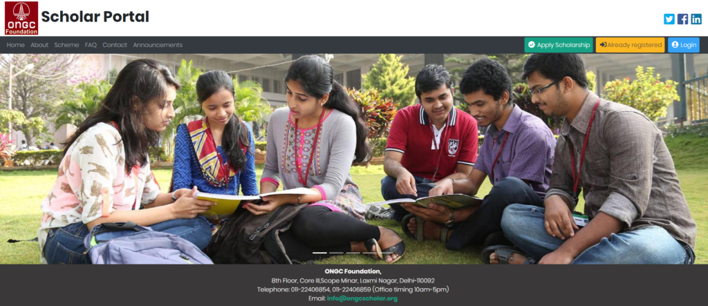 SC ST OBC Scholarship